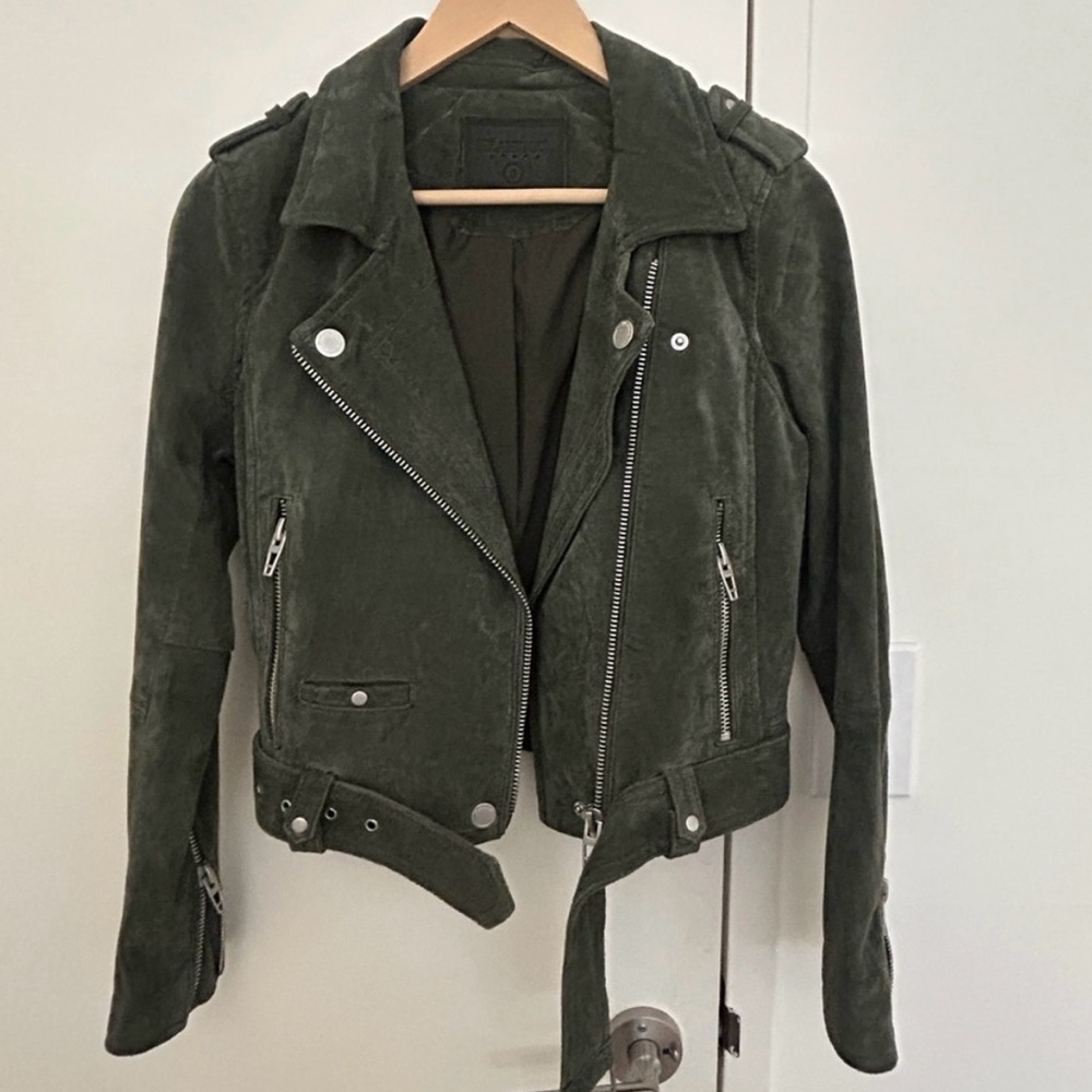 BlankNYC suede moto jacket